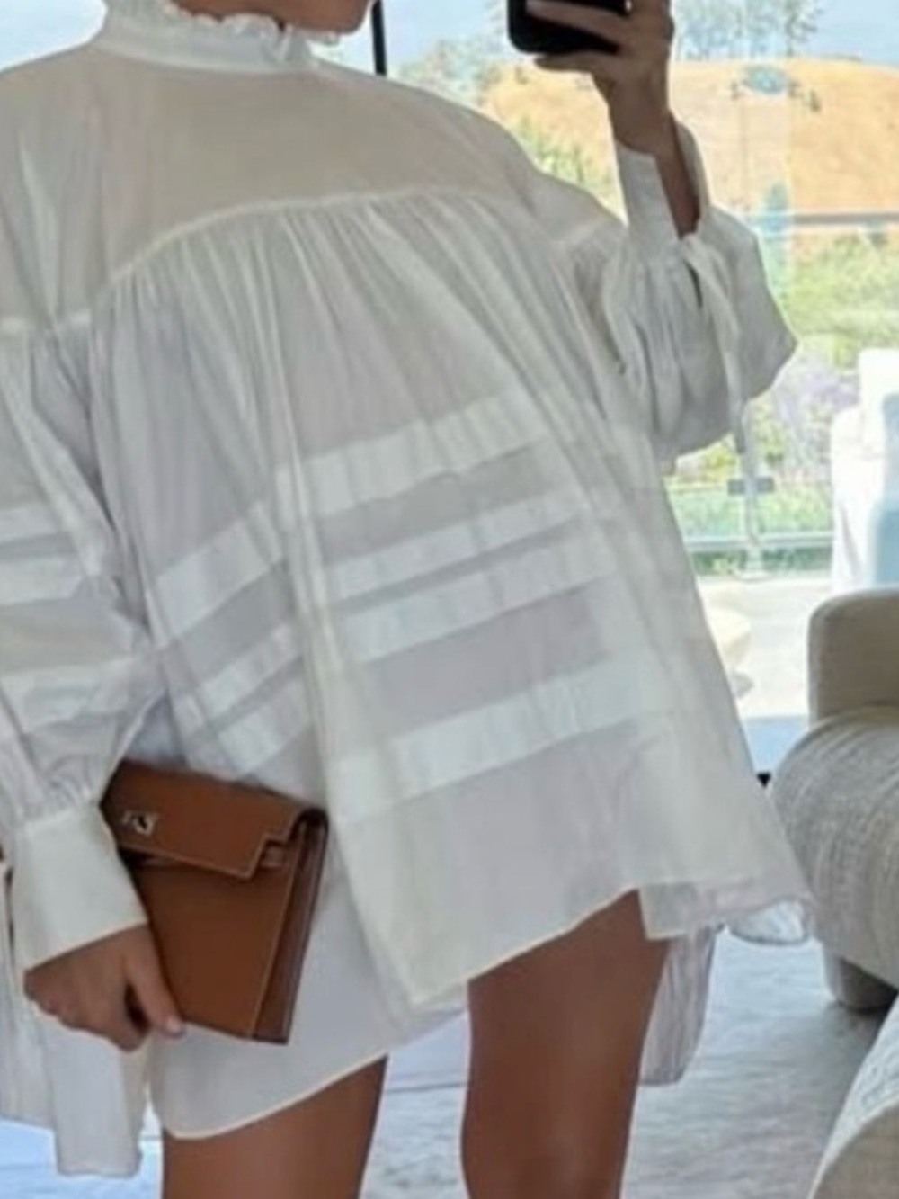 Cecilie Bahnsen Alberte White Ruffled Dress - Picture 2 of 8